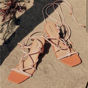 Reformation Macie Corded Sandal Heels
